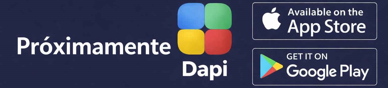 Próximamente en App Store y Google Play